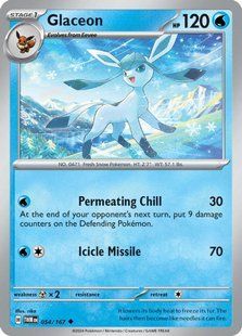 Карта Glaceon (TWM #054) - Pokemon TCG Twilight Masquerade pokemon/twm/054/en/regular фото