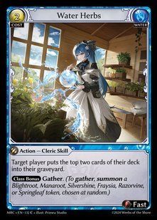 Water Herbs &mdash; Grand Archive, Mercurial Heart #132, Non-foil, English &mdash; фото товару