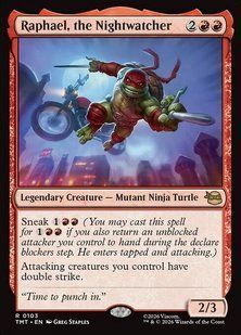 Raphael, the Nightwatcher &mdash; Magic: The Gathering, Teenage Mutant Ninja Turtles #103, Non-foil, English &mdash; фото товару