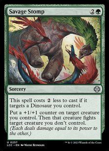 Savage Stomp &mdash; Magic: The Gathering, The Lost Caverns of Ixalan Commander #257, Non-foil, English &mdash; фото товару