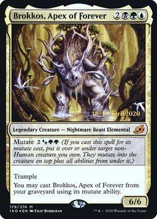 Brokkos, Apex of Forever &mdash; Magic: The Gathering, Ikoria: Lair of Behemoths Promos #179s, Foil, Russian &mdash; фото товару