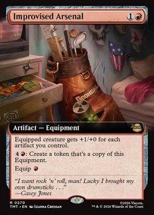 Improvised Arsenal &mdash; Magic: The Gathering, Teenage Mutant Ninja Turtles #270, Foil, English &mdash; фото товару
