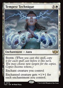 Tempest Technique &mdash; Magic: The Gathering, Tarkir: Dragonstorm Commander #16, Non-foil, English &mdash; фото товару