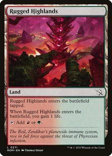Rugged Highlands &mdash; Magic: The Gathering, March of the Machine #271, Foil, English &mdash; фото товару