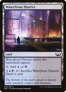 Waterfront District &mdash; Magic: The Gathering, Streets of New Capenna #259, Non-foil, English &mdash; фото товару