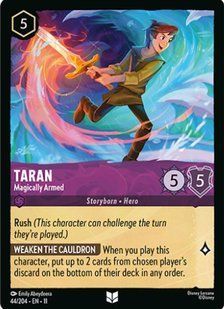Карта Taran - Magically Armed (11 #044) - Disney Lorcana Winterspell &mdash; фото товару