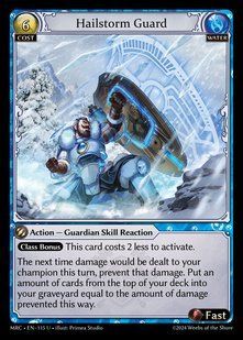 Hailstorm Guard &mdash; Grand Archive, Mercurial Heart #115, Non-foil, English &mdash; фото товару