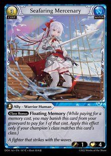 Seafaring Mercenary &mdash; Grand Archive, Dawn of Ashes First Edition #187, Non-foil, English &mdash; фото товару