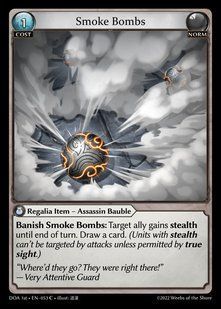 Smoke Bombs &mdash; Grand Archive, Dawn of Ashes First Edition #053, Non-foil, English &mdash; фото товару