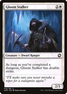 Gloom Stalker &mdash; Magic: The Gathering, Adventures in the Forgotten Realms #16, Foil, English &mdash; фото товару