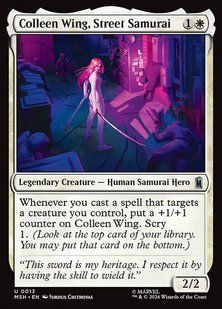 Colleen Wing, Street Samurai &mdash; Magic: The Gathering, Marvel Super Heroes #13, Foil, English &mdash; фото товару