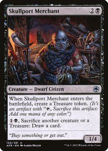 Skullport Merchant &mdash; Magic: The Gathering, Adventures in the Forgotten Realms #120, Non-foil, Russian &mdash; фото товару