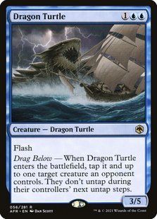 Dragon Turtle &mdash; Magic: The Gathering, Adventures in the Forgotten Realms #56, Foil, English &mdash; фото товару