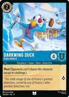 Карта Darkwing Duck - Drake Mallard (11 #145) - Disney Lorcana Winterspell &mdash; фото товару