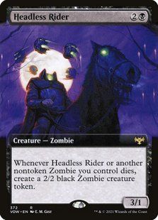 Headless Rider &mdash; Magic: The Gathering, Innistrad: Crimson Vow #372, Non-foil, English &mdash; фото товару
