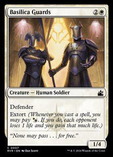 Basilica Guards &mdash; Magic: The Gathering, Ravnica Remastered #7, Foil, English &mdash; фото товару