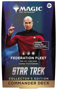 Командирська колекційна колода "Federation Fleet" випуску Star Trek - Magic: the Gathering  trk-commander-collectors-federation-fleet фото