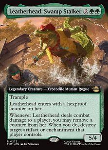 Leatherhead, Swamp Stalker &mdash; Magic: The Gathering, Teenage Mutant Ninja Turtles #272, Foil, English &mdash; фото товару
