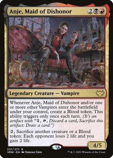 Anje, Maid of Dishonor &mdash; Magic: The Gathering, Innistrad: Crimson Vow #231, Non-foil, Russian &mdash; фото товару