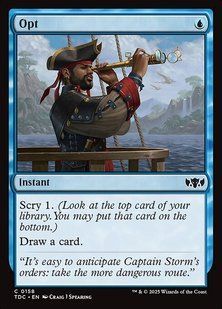 Opt &mdash; Magic: The Gathering, Tarkir: Dragonstorm Commander #158, Non-foil, English &mdash; фото товару