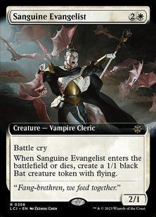 Sanguine Evangelist &mdash; Magic: The Gathering, The Lost Caverns of Ixalan #356, Foil, English &mdash; фото товару