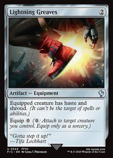 Lightning Greaves &mdash; Magic: The Gathering, Final Fantasy Commander #349, Foil, English &mdash; фото товару