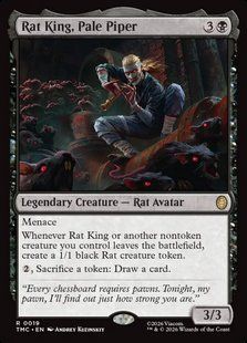 Rat King, Pale Piper &mdash; Magic: The Gathering, Teenage Mutant Ninja Turtles Eternal #19, Non-foil, English &mdash; фото товару