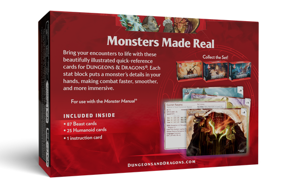 Картки монстрів "Animals and NPCs" 0-5 рівня - Dungeons & Dragons card-animals фото