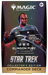 Командирська колекційна колода "Klingon Fury" випуску Star Trek - Magic: the Gathering  trk-commander-collectors-klingon-fury фото