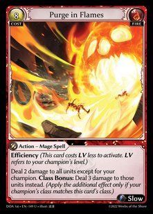 Purge in Flames &mdash; Grand Archive, Dawn of Ashes First Edition #149, Non-foil, English &mdash; фото товару
