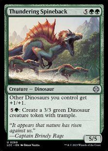 Thundering Spineback &mdash; Magic: The Gathering, The Lost Caverns of Ixalan Commander #260, Non-foil, English &mdash; фото товару