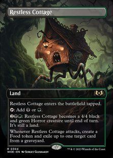 Restless Cottage &mdash; Magic: The Gathering, Wilds of Eldraine #304, Foil, English &mdash; фото товару
