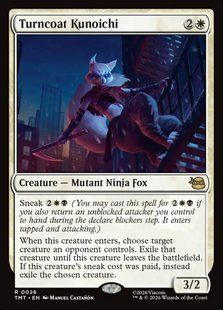 Turncoat Kunoichi &mdash; Magic: The Gathering, Teenage Mutant Ninja Turtles #26, Foil, English &mdash; фото товару
