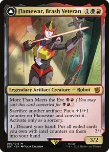Карта Flamewar, Brash Veteran // Flamewar, Streetwise Operative bot/10/en фото