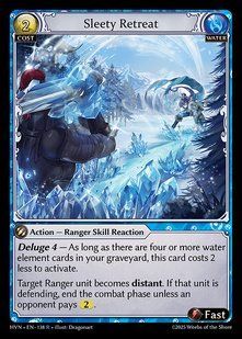 Sleety Retreat &mdash; Grand Archive, Abyssal Heaven #138, Non-foil, English &mdash; фото товару