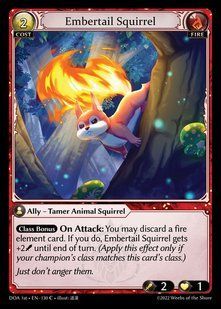 Embertail Squirrel &mdash; Grand Archive, Dawn of Ashes First Edition #130, Non-foil, English &mdash; фото товару