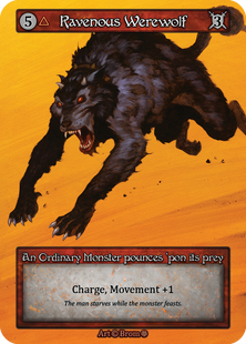 Ravenous Werewolf &mdash; Sorcery: Contested Realms, Gothic #got-ravenous_werewolf-b-s, Non-foil, English &mdash; фото товару