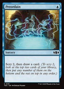 Preordain &mdash; Magic: The Gathering, Tarkir: Dragonstorm Commander #161, Non-foil, English &mdash; фото товару