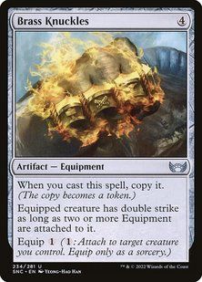 Brass Knuckles &mdash; Magic: The Gathering, Streets of New Capenna #234, Non-foil, English &mdash; фото товару