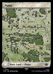 Plains &mdash; Magic: The Gathering, The Lord of the Rings: Tales of Middle-earth #273, Foil, English &mdash; фото товару
