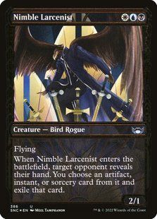 Nimble Larcenist &mdash; Magic: The Gathering, Streets of New Capenna #386, Foil, English &mdash; фото товару