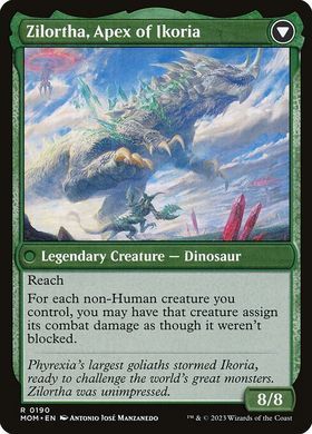 Invasion of Ikoria // Zilortha, Apex of Ikoria &mdash; Magic: The Gathering, March of the Machine #190, Non-foil, English &mdash; фото товару