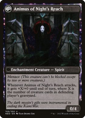 Карта The Long Reach of Night // Animus of Night's Reach neo/109/en/foil фото