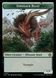 Dinosaur // Dinosaur Beast &mdash; Magic: The Gathering, The Lost Caverns of Ixalan Commander Tokens #10, Non-foil, English