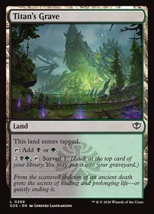 Titan's Grave &mdash; Magic: The Gathering, Secrets of Strixhaven #266, Non-foil, English &mdash; фото товару