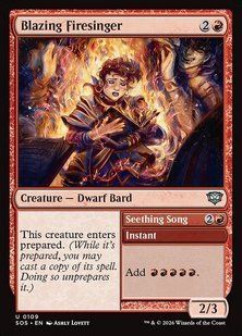 Карта Blazing Firesinger // Seething Song &mdash; фото товару