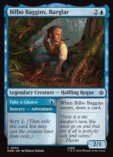 Карта Bilbo Baggins, Burglar // Take a Glance hob/34/en/foil фото