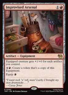 Improvised Arsenal &mdash; Magic: The Gathering, Teenage Mutant Ninja Turtles #92, Foil, English &mdash; фото товару