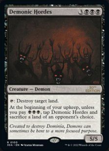 Demonic Hordes &mdash; Magic: The Gathering, 30th Anniversary Edition #100, Non-foil, English &mdash; фото товару