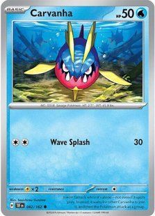 Карта Carvanha (TEF #042) - Pokemon TCG Temporal Forces &mdash; фото товару